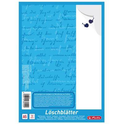 herlitz Löschpapierblock DIN A5, 80 g/qm, weiß