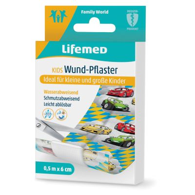 Lifemed Kinder-Wund-Pflaster Autos, 500 mm x 60 mm