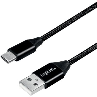 LogiLink USB 2.0 Kabel, USB-A - USB-C Stecker, 1,0 m