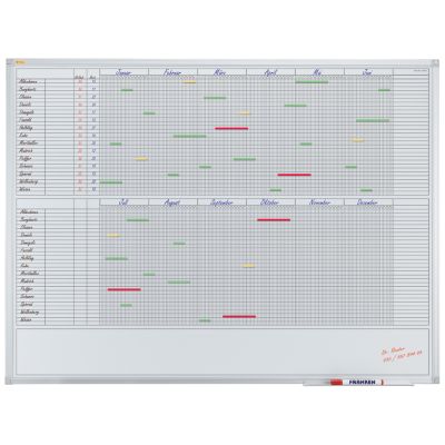FRANKEN Planungstafel X-tra! Line, 12 Monate, 1.200 x 900 mm