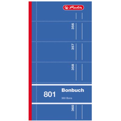 herlitz Formularbuch Bonbuch 803, DIN A4, sortiert