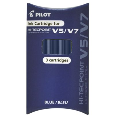 PILOT Tintenpatronen für Tintenroller V5/V7, blau