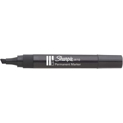 Sharpie Permanent-Marker W10, Keilspitze, schwarz