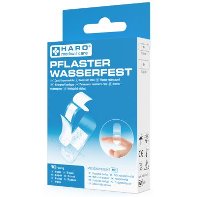 HARO Pflaster-Strips wasserfest, transparent, 10er Pack