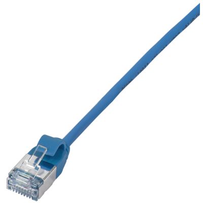 LogiLink Patchkabel Ultraflex, Kat. 6A, U/FTP, 0,5 m, blau