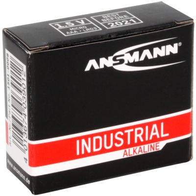 ANSMANN Alkaline Batterie Industrial, Micro AAA, 10er Pack