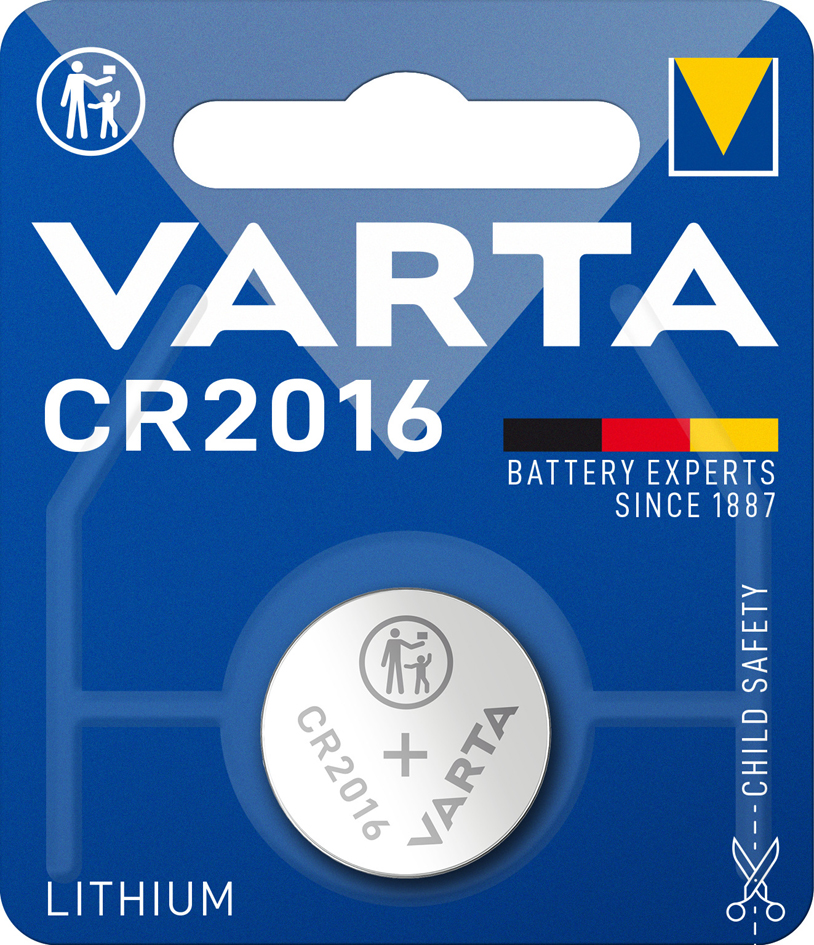VARTA Lithium Knopfzelle , Professional Electronics, , CR2016