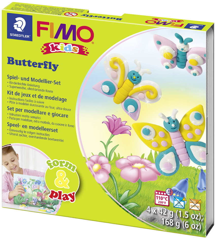FIMO kids Modellier-Set Form & Play , Butterfly, , Level 1