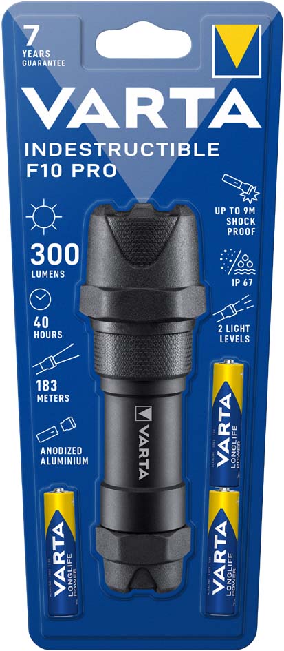 VARTA Taschenlampe , Indestructible F10 Pro, , inkl. 3 AAA