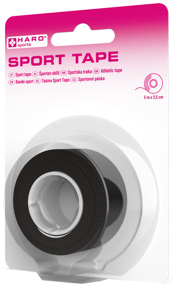 Bild von HARO Sport-Tape, 38 mm x 5 m, schwarz