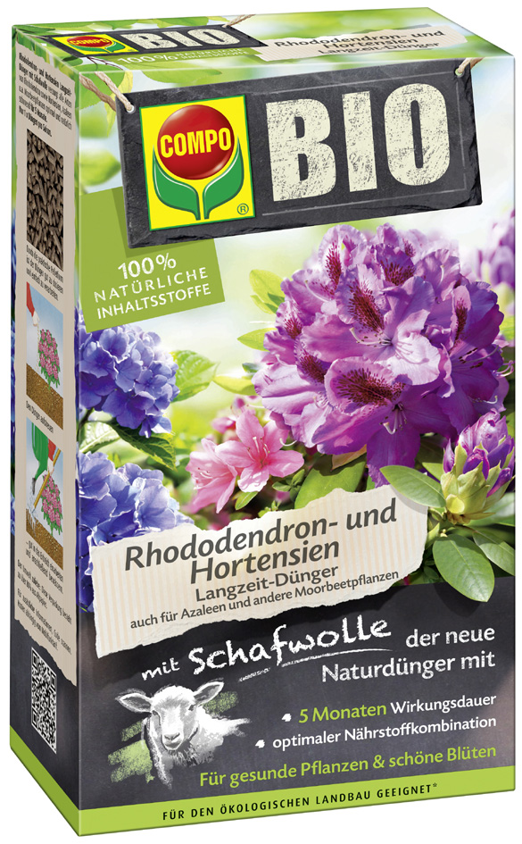 COMPO BIO Rhododendron- und Hortensien Langzeit-Dünger, 750g