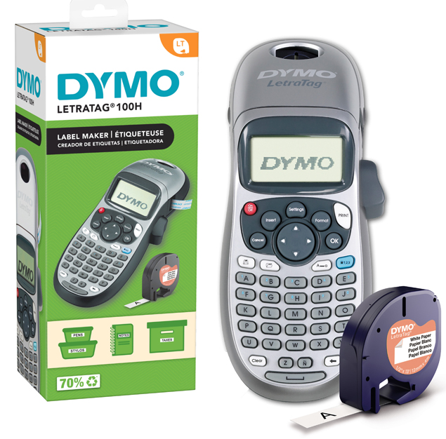 DYMO Hand-Beschriftungsgerät , LetraTag LT-100H,  Silver