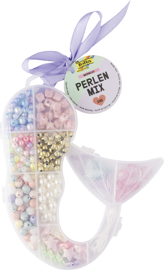 folia Perlen-Mix MERMAID, 240 Teile