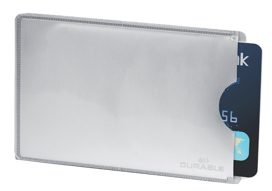 DURABLE Kreditkartenhülle , RFID SECURE, , (B)86 x (H)54 mm