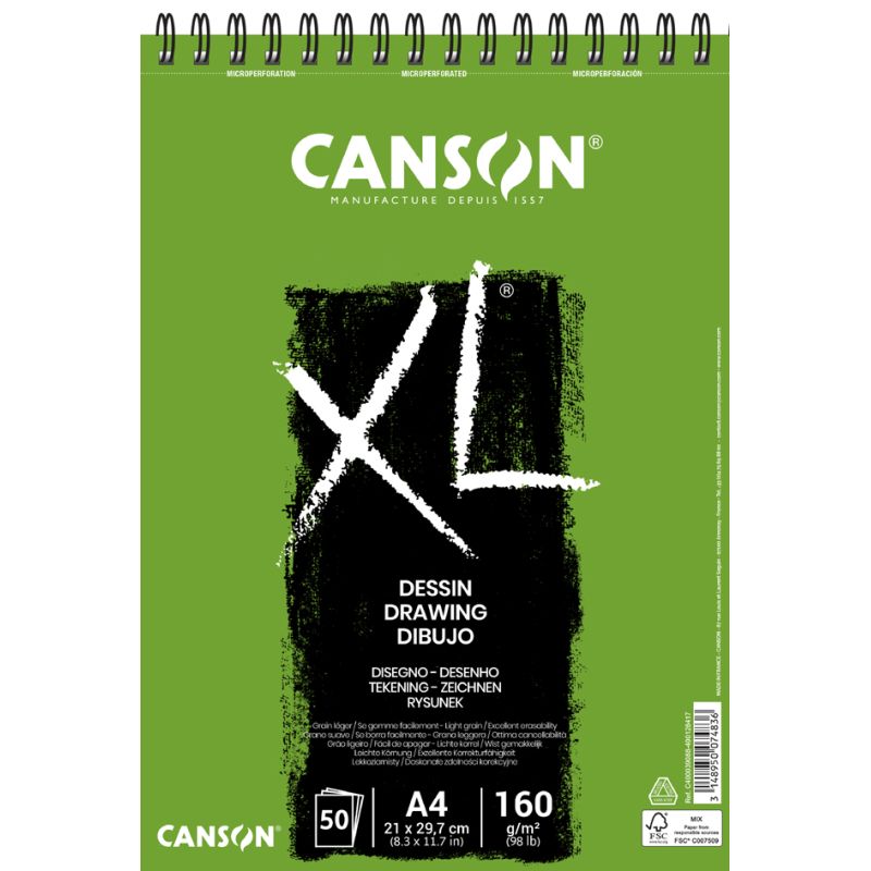CANSON Skizzen- und Studienblock XL Zeichnen, DIN A5