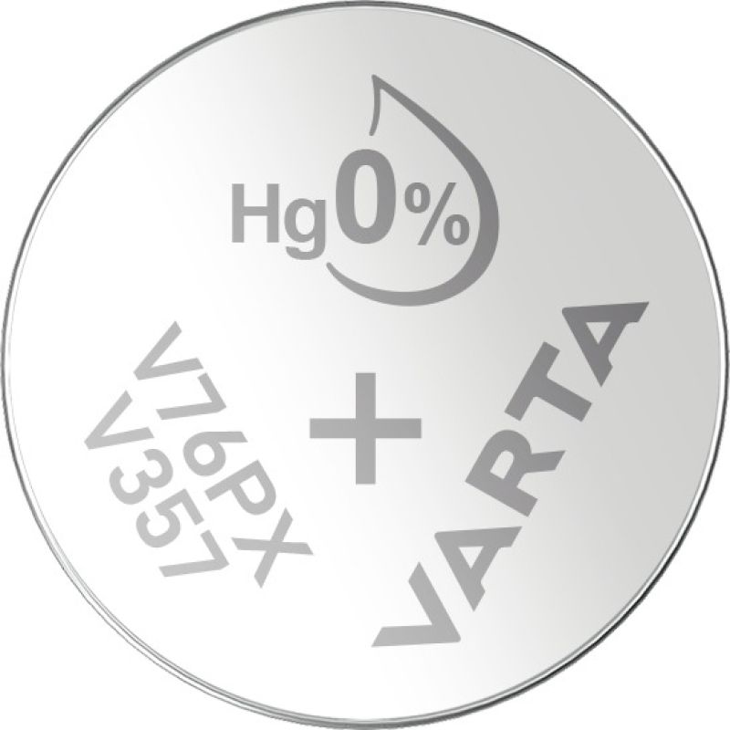 VARTA Silber-Oxid Knopfzelle V76PX (SR44), 1,55 Volt