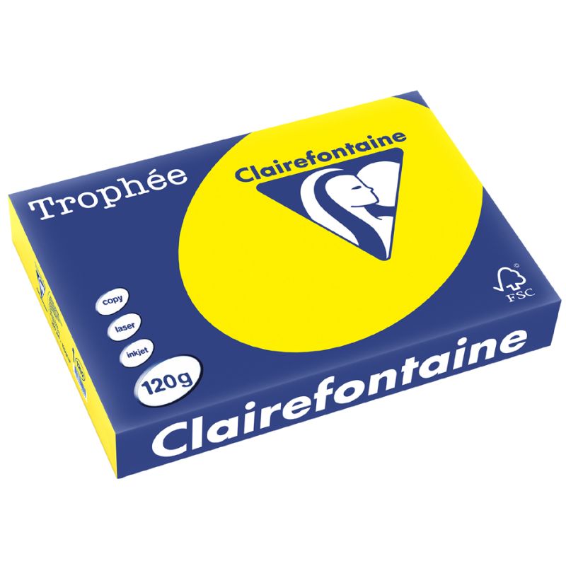 Clairefontaine Multifunktionspapier Trophe, A4, goldgelb