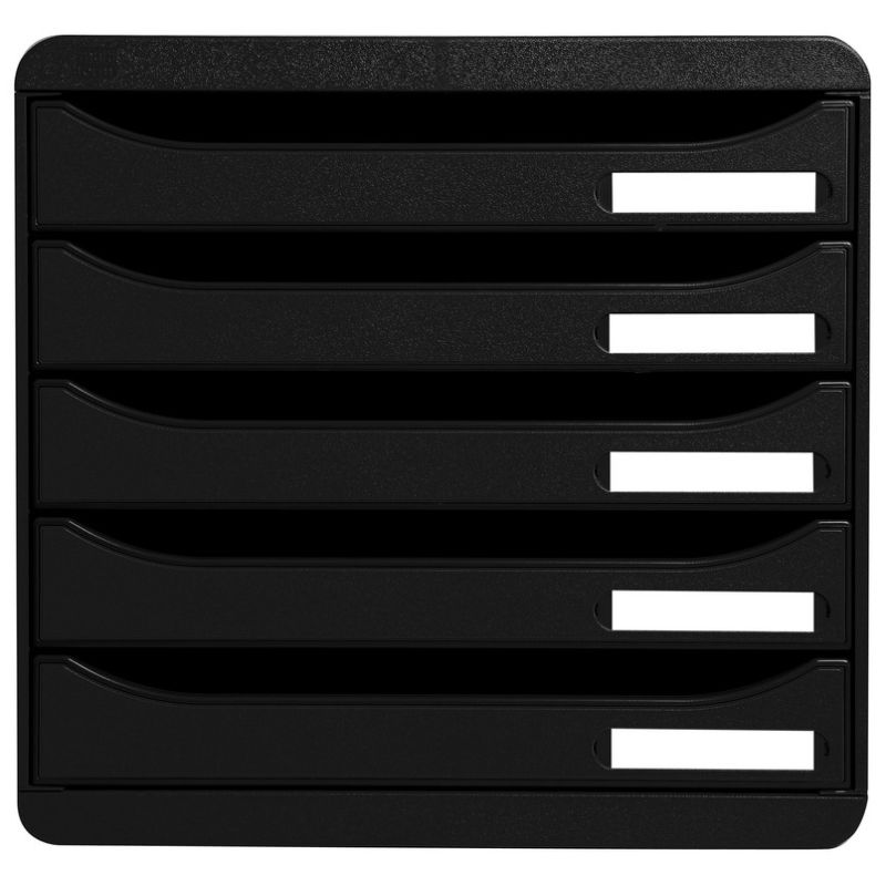 EXACOMPTA Schubladenbox BIG-BOX PLUS, 5 Schbe, schwarz
