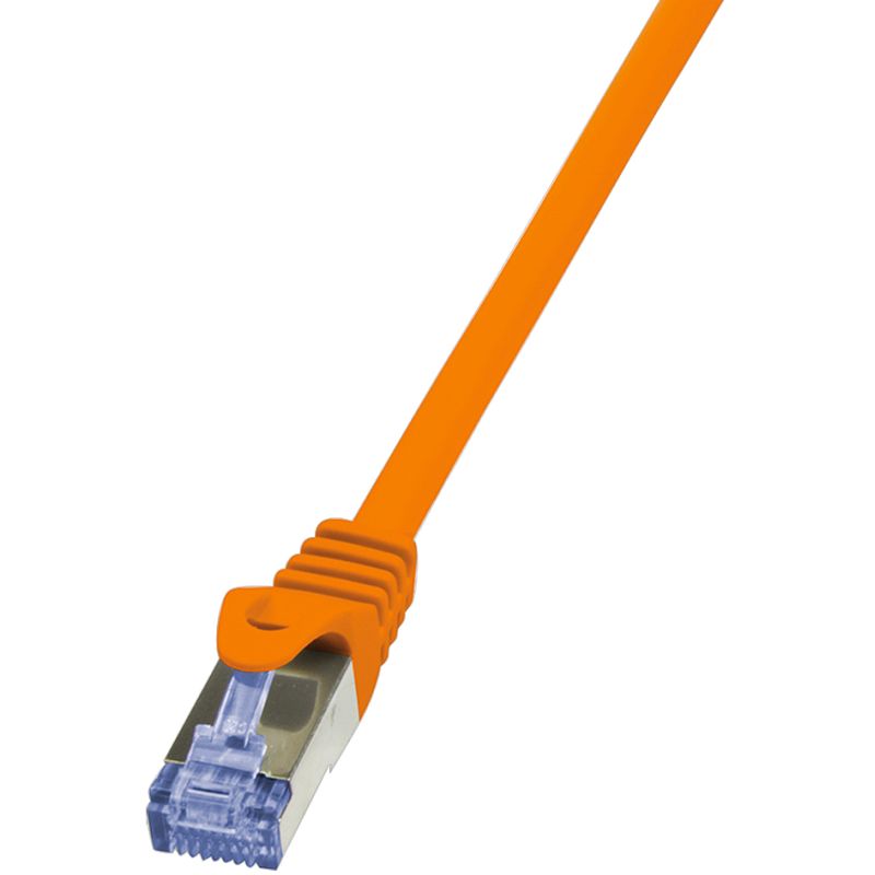 LogiLink Patchkabel, Kat. 6A, S/FTP, 0,25 m, orange