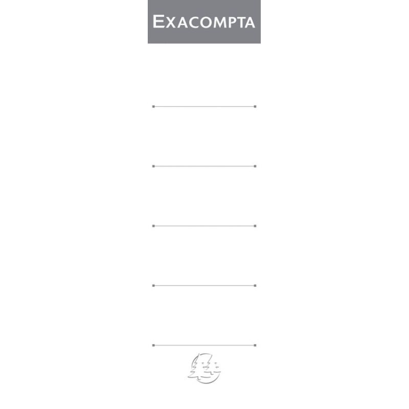 EXACOMPTA Ordnerrcken-Etiketten, 48 x 185 mm, wei