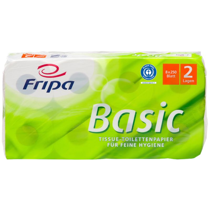 Fripa Toilettenpapier Basic, 2-lagig, wei