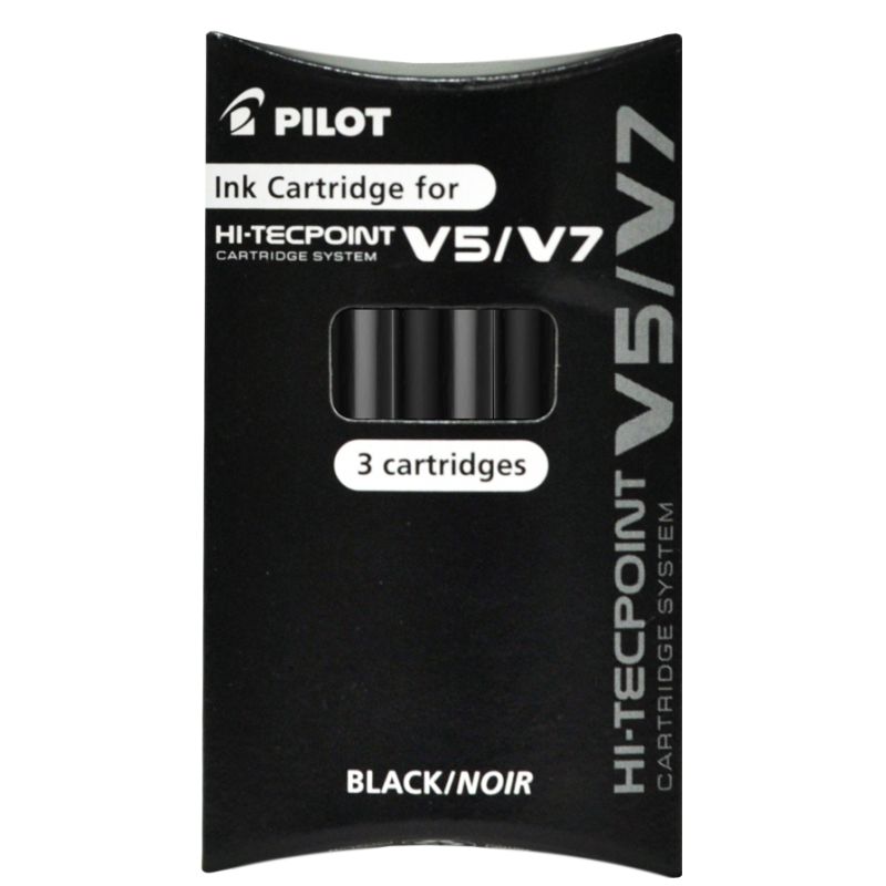 PILOT Tintenpatronen fr Tintenroller V5/V7, schwarz