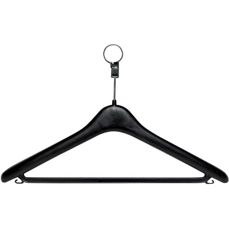 UNiLUX Kleiderbgel KLASSIK, aus Plastik, Farbe: schwarz