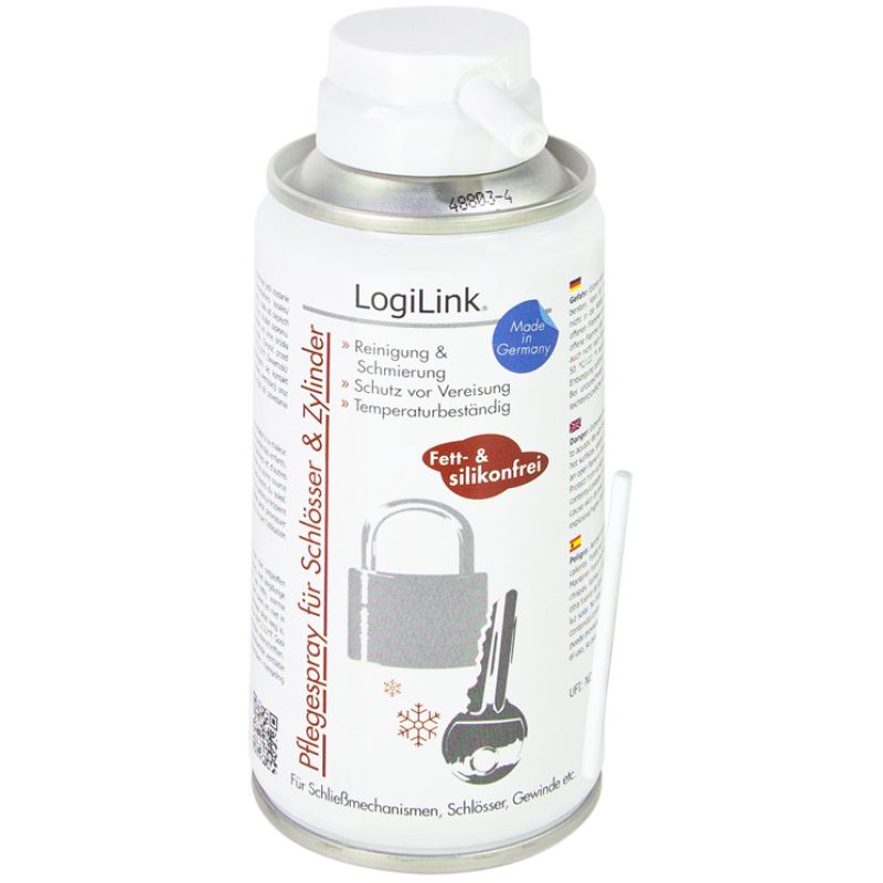 LogiLink Pflegespray fr Schlsser & Zylinder, 150 ml