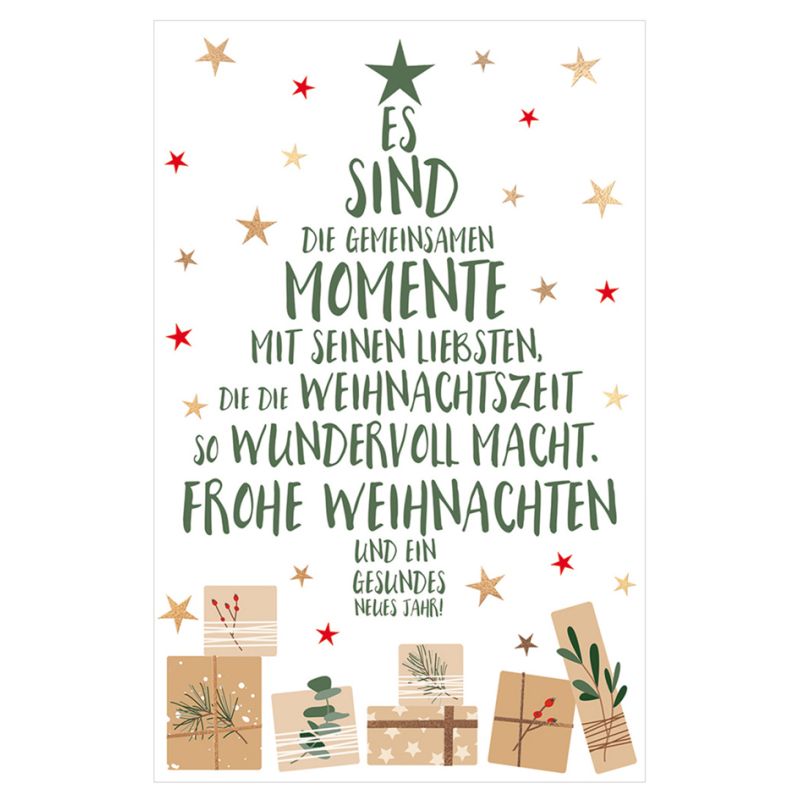 SUSY CARD Weihnachtskarte Baum-Momente
