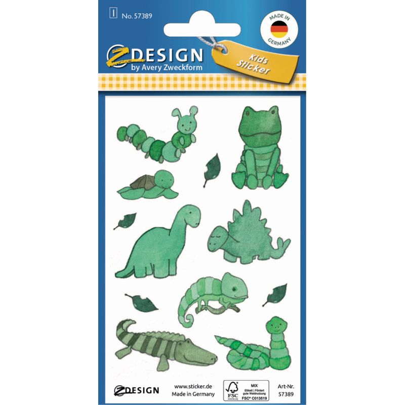 AVERY Zweckform ZDesign KIDS Papier-Sticker, schwarz/weiß 57390 bei   günstig kaufen