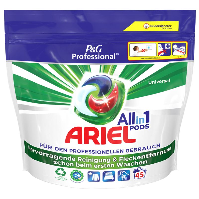 ARIEL PROFESSIONAL All-in-1 Waschmittel Pods Regulr, 90 WL