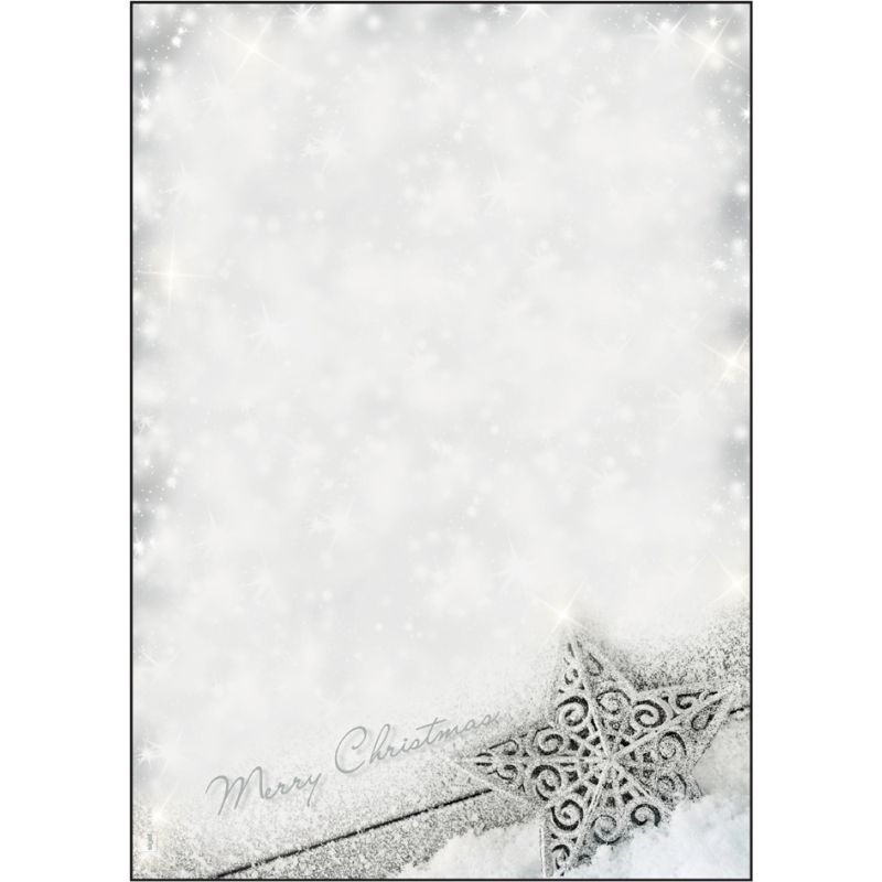 sigel Weihnachts-Motiv-Papier Brilliant Star, A4, 90 g/qm