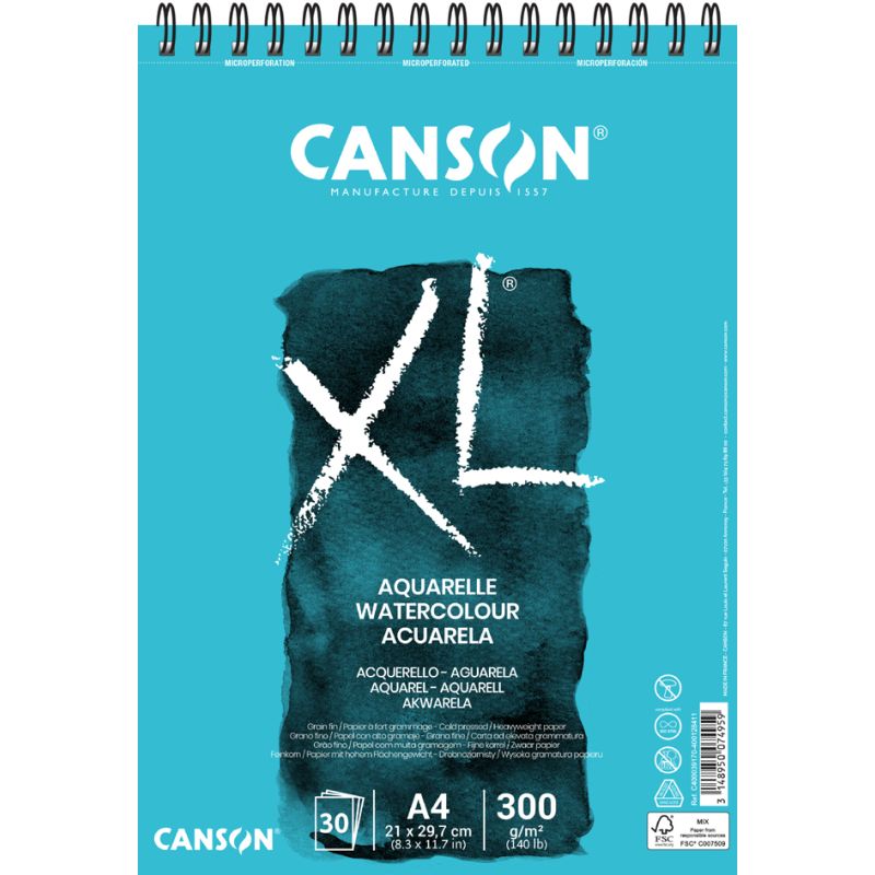 CANSON Skizzen- und Studienblock XL Aquarelle, DIN A4