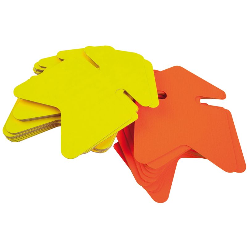 APLI Symbol-Etiketten Pfeil, gelb/orange, 120 x 160 mm