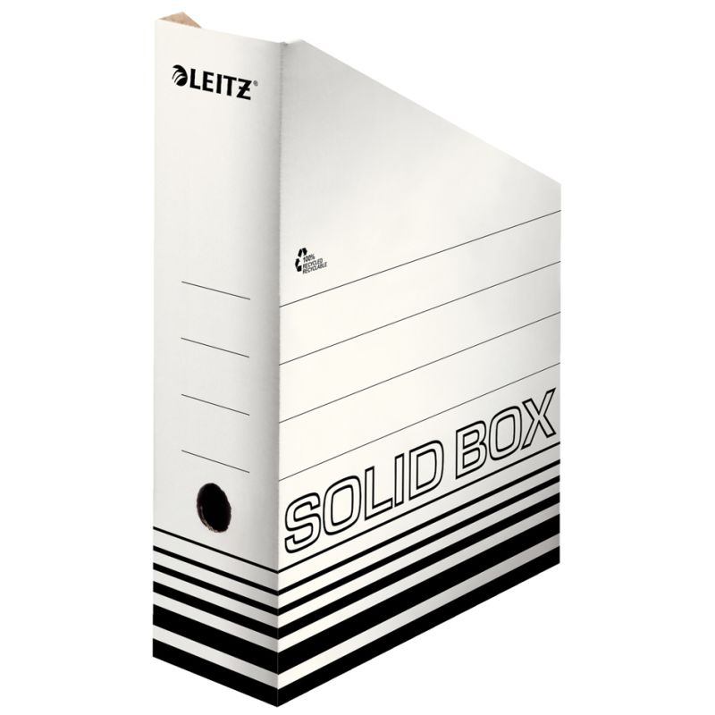 LEITZ Archiv-Stehsammler Solid, DIN A4, wei/schwarz
