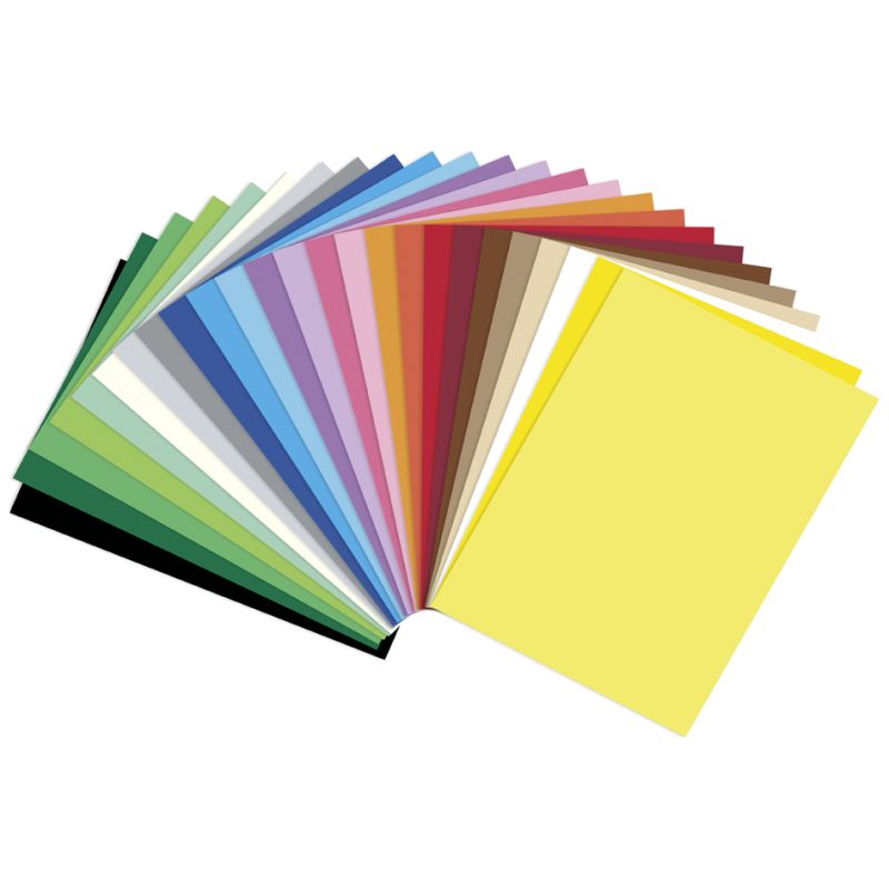 folia Tonpapier, DIN A4, 130 g/qm, farbig sortiert