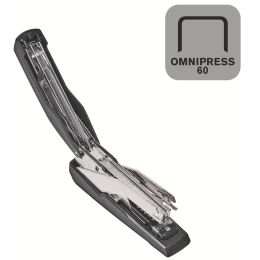 Rapid Flachheftgert Supreme Omnipress SO60, schwarz/grau