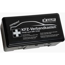 KALFF KFZ-Verbandkasten Kompakt, Inhalt DIN 13164, schwarz