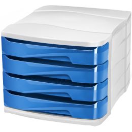 CEP Schubladenbox GLOSS, 4 Schbe, blau