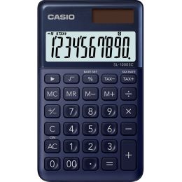 CASIO Taschenrechner SL-1000 SC-WE, Solar-/ Batteriebetrieb
