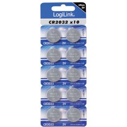 LogiLink Lithium Knopfzelle Ultra Power, CR2025, 10er