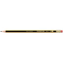 STAEDTLER Bleistift Noris mit Radierer, sechseckig
