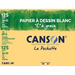 CANSON Zeichenpapier C à Grain, 320 x 240 mm, 125 g/qm