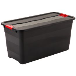 keeeper Aufbewahrungsbox eckhart, 83 Liter, graphite/rot