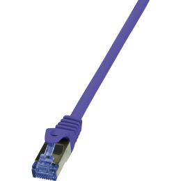 LogiLink Patchkabel, Kat. 6A, S/FTP, 0,25 m, violett