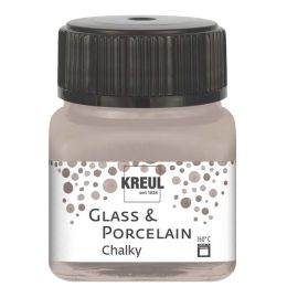 KREUL Glas- und Porzellanfarbe Chalky, Volcanic Gray