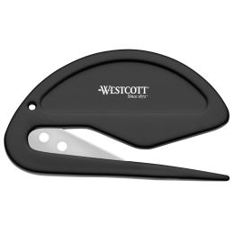 WESTCOTT Brieföffner 2-in-1, Kunststoffgriff, schwarz