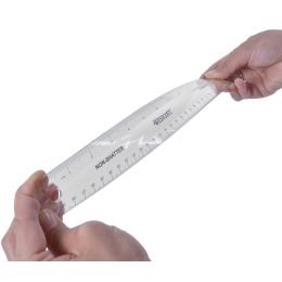 WESTCOTT Flachlineal, Lnge: 300 mm, flexibel, transparent