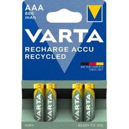 VARTA NiMH Akku RECHARGE ACCU Recycled, Micro AAA, 800 mAh