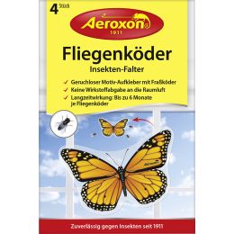 Aeroxon Fliegenköder Insekten-Falter, selbstklebend, 4er Set